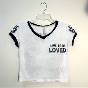 Love Nation Crop Top T-Shirt
